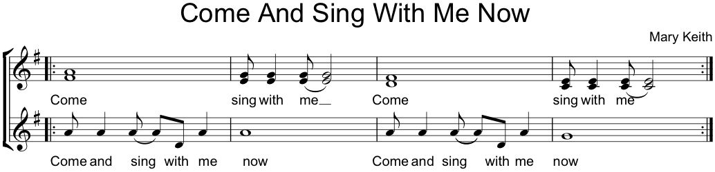 come and sing